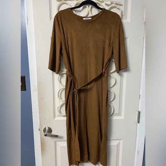 Zara Tshirt Dress with Belt size Large - Picture 4 of 4